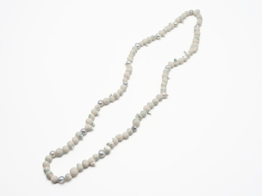 Japanese Aokoya Baroque Sea Pearl Porcelain Beads Necklace